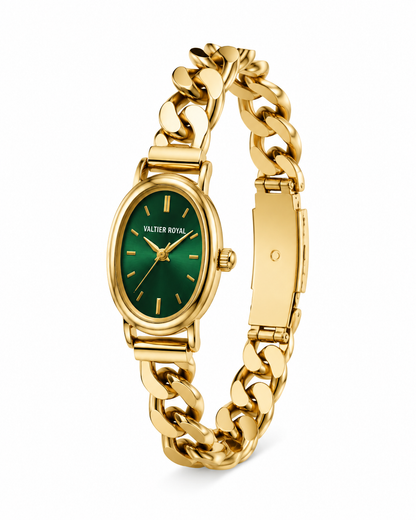 Royal Valtier Emerald Gold | İnce Kadın Kol Saati