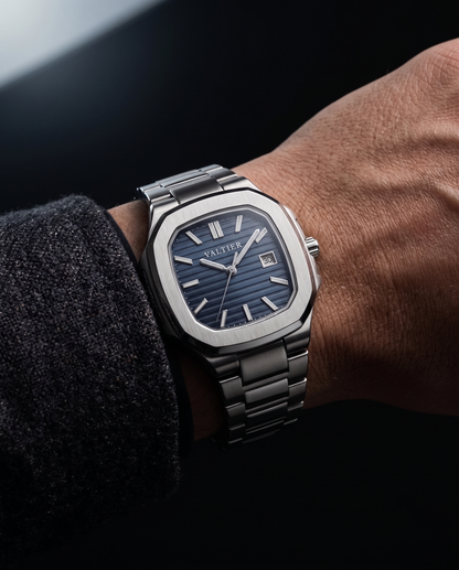 Royal Valtier Azure Steel | Premium Erkek Kol Saati
